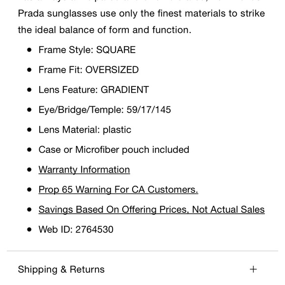 Prada Sunglasses - Picture 9 of 9